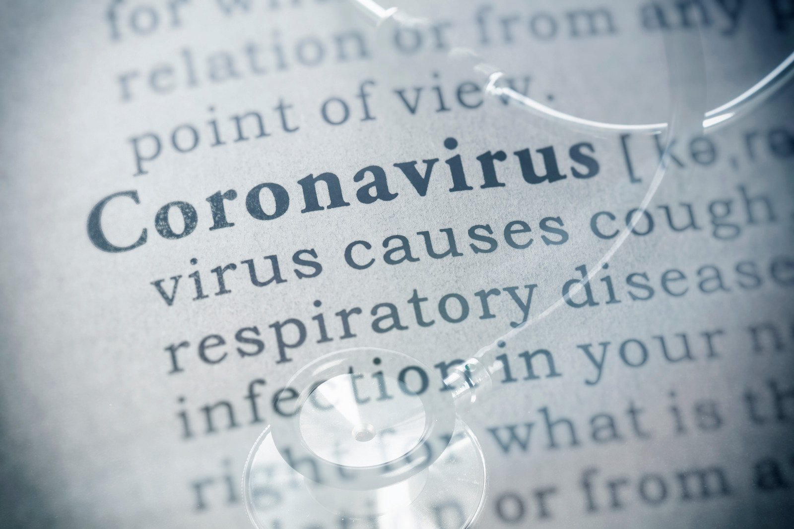 Folha de jornal escrito Coronavirus