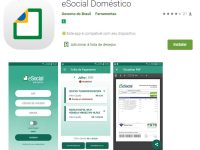 Imagem do Aplicatido do eSocial na loja de APPs